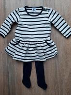 Winterkleedje Petit Bateau met broekkousjes, Kinderen en Baby's, Babykleding | Maat 68, Gebruikt, Meisje, Jurkje of Rokje, Ophalen of Verzenden