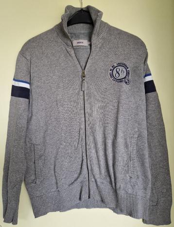 Mexx herenvest type Amsterdam 1986 mt M grijs blauw wit zgan beschikbaar voor biedingen