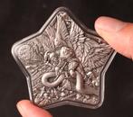 Lucifer zilveren 2 ounce munt in capsule, Ophalen of Verzenden, Zilver