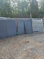 ijzeren poort met poortje en een schuting, Tuin en Terras, Ophalen, Gebruikt