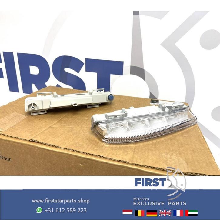 W204 C63 AMG dagrijverlichting set origineel Mercedes 2014, Auto-onderdelen, Verlichting, Mercedes-Benz, Gebruikt, Ophalen of Verzenden