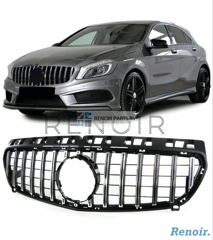 W176 GT Grill MB A Klasse 2012-2015 Panamericana Gril Chrome, Auto-onderdelen, Overige Auto-onderdelen, Gebruikt, Ophalen of Verzenden