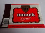 bieretiket  Munck Pilsener, Ophalen of Verzenden, Zo goed als nieuw, Overige typen, Overige merken