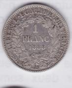 Franse munteenheid: 1 frank 1888 A - zilver, Ophalen of Verzenden, Frankrijk, Losse munt, Zilver