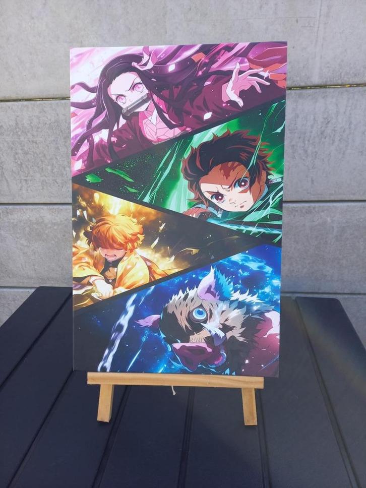 Schilderij Demon Slayer 30x45, Huis en Inrichting, Woonaccessoires | Lijsten, Nieuw, Minder dan 50 cm, Minder dan 50 cm, Hout