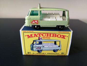 Lesney Matchbox Regular wheels #21 Milk Delivery Truck  beschikbaar voor biedingen