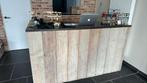 Toonbank in steigerhout met graniet blad, Enlèvement