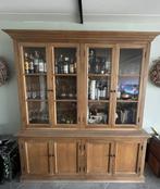 Vitrine kast in eik., Huis en Inrichting, Kasten | Vitrinekasten, Ophalen, Gebruikt, 200 cm of meer, 150 tot 200 cm