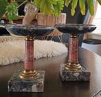 Ensemble de chandeliers anciens en marbre, Antiquités & Art, Antiquités | Bougeoirs, Enlèvement ou Envoi