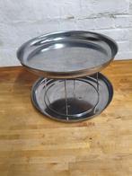 Présentoir et plateaux fruits de mer, Enlèvement ou Envoi, Comme neuf, Rond, Métal