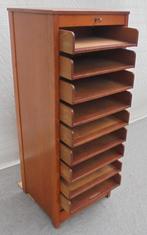 Vintage rolluikkast archiefkast muziekkast ladekast, Antiek en Kunst, Ophalen of Verzenden