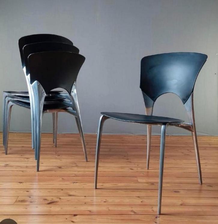 2 Chaises SILLA DRIADE, Huis en Inrichting, Stoelen, Zo goed als nieuw, Twee, Kunststof, Zwart, Ophalen