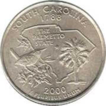 ¼ Dollar "Washington Quarter" South Carolina 1788-2000 beschikbaar voor biedingen