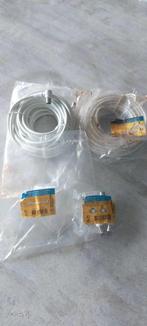 Câble SEDEA RJ45/ TV 9,5 2M Blanc + adaptateur 2x10m, Ophalen, Nieuw