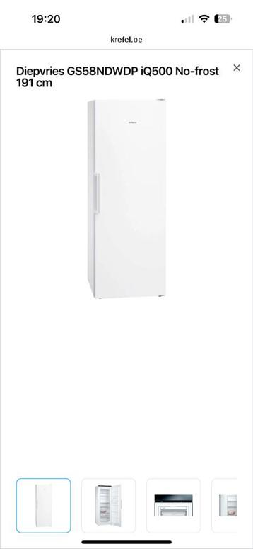 Diepvriezer Siemens, Elektronische apparatuur, Vriezers en Diepvrieskisten, Nieuw, 160 cm of meer, Ophalen, Vrieskast