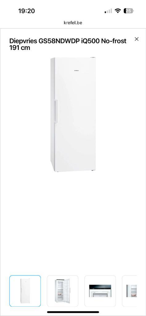 Diepvriezer Siemens, Elektronische apparatuur, Vriezers en Diepvrieskisten, Nieuw, Vrijstaand, Vrieskast, 160 cm of meer, 60 tot 90 cm