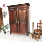 Antieke Franse Bruids kleerkast zware eik H 215 B 144 D 59, Antiek en Kunst, Antiek | Meubels | Kasten, Ophalen