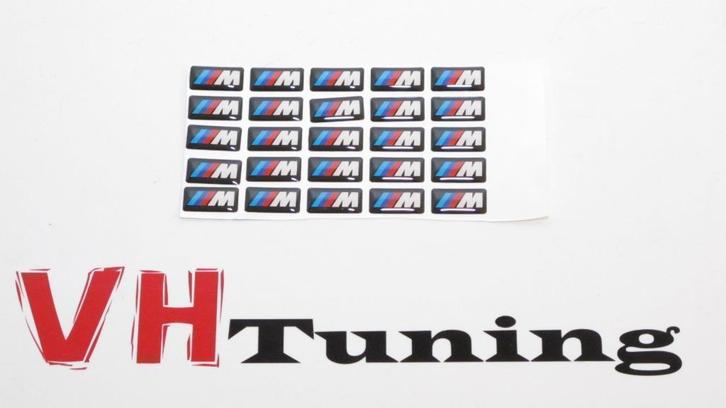 BMW M line logo zelfklevend 3M tape 2CM, Auto diversen, Tuning en Styling, Ophalen