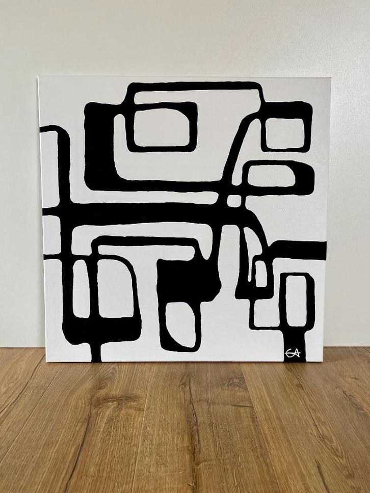 schilderij, Antiek en Kunst, Kunst | Schilderijen | Modern, Ophalen of Verzenden
