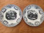 set van twee antieken keramische borden Napoleon, Ophalen