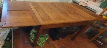 Boerentafel, Huis en Inrichting, Tafels | Eettafels, Ophalen, Gebruikt, Eikenhout, 200 cm of meer