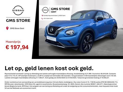 Nissan Juke 1.0 DCT N-Design // GMS STORE NISSAN GENT, Auto's, Nissan, Bedrijf, Te koop, Juke, Airconditioning, Alarm, Bluetooth