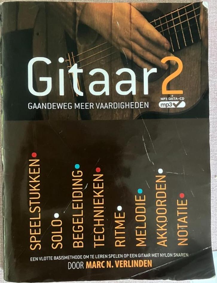 Gitaar 2 lesboek met CD, Boeken, Studieboeken en Cursussen, Gelezen, Ophalen of Verzenden
