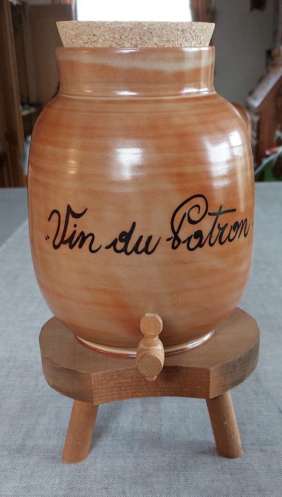 Vinaigrier 2,5 litres avec support, Antiek en Kunst, Antiek | Keramiek en Aardewerk, Ophalen of Verzenden