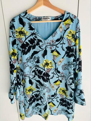 Gebloemd blauw kleedje Essentiel Antwerp, Enlèvement ou Envoi, Taille 34 (XS) ou plus petite, Bleu