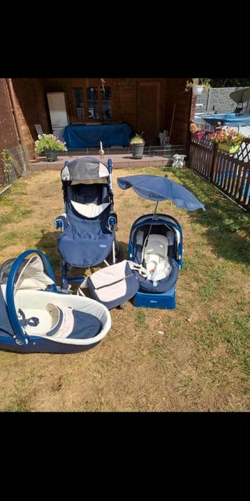 chicco , poussette trio, Enfants & Bébés, Poussettes & Combinaisons, Enlèvement, Utilisé, Poussette, Autres marques