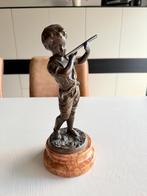 Twee stuks bronzen beeldjes H 30 cm, Ophalen, Brons