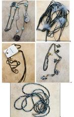 Collier sautoir lot de 5, Handtassen en Accessoires, Kettingen, Verstelbaar, Blauw, Nieuw, Ophalen of Verzenden