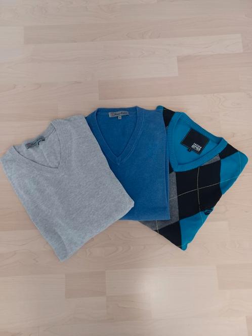 3 V hals truien M + L, Kleding | Heren, Truien en Vesten, Zo goed als nieuw, Maat 48/50 (M), Ophalen