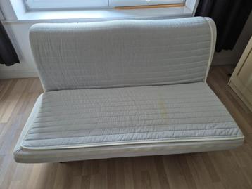 Canapé-lit, Beige, 140 cm, Enlèvement, Utilisé