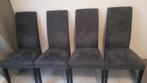 4 stoelen/chaises/chairs, Huis en Inrichting, Stoelen, Zo goed als nieuw, Vier, Grijs, Contemporaire - eigentijds