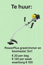 Te huur: Powerplus benzine Bosmaaier & Grastrimmer, Ophalen, Zo goed als nieuw, Benzine, Powerplus
