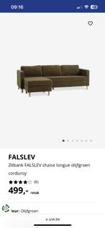 Zetel L-vorm, Huis en Inrichting, Zetels | Complete zithoeken, Ophalen, Nieuw, Stof, Ribbelstof - zacht