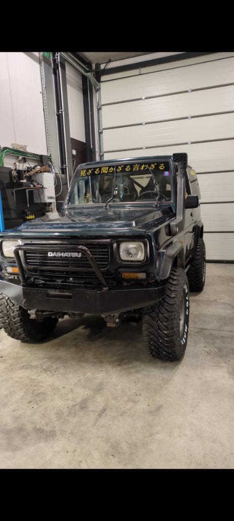 Daihatsu rocky Turbo, Auto's, Daihatsu, Particulier, Rocky, 4x4, Diesel, SUV of Terreinwagen, Handgeschakeld, Groen, Zwart, Kunstmatig leder