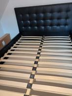 Tweepersoonsbed, Huis en Inrichting, Ophalen, Overige materialen, Gebruikt, Zwart