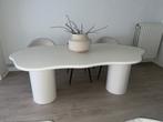 Eettafel gebroken wit, Huis en Inrichting, Tafels | Eettafels, Ophalen, Zo goed als nieuw