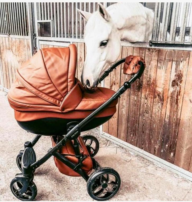 P’tit Chou Trento Cognac kinderwagen/koets., Kinderen en Baby's, Kinderwagens en Combinaties, Zo goed als nieuw, Kinderwagen, Overige merken