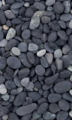 Black Pebbles (natuursteen) - big bag 1000 kg - nieuw, Jardin & Terrasse, Gravier, Rochers & Caillasse, Anthracite, Gravier, Autres matériaux