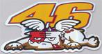 Valentino Rossi, The Doctor, 46 metallic sticker #20, Motoren, Verzenden
