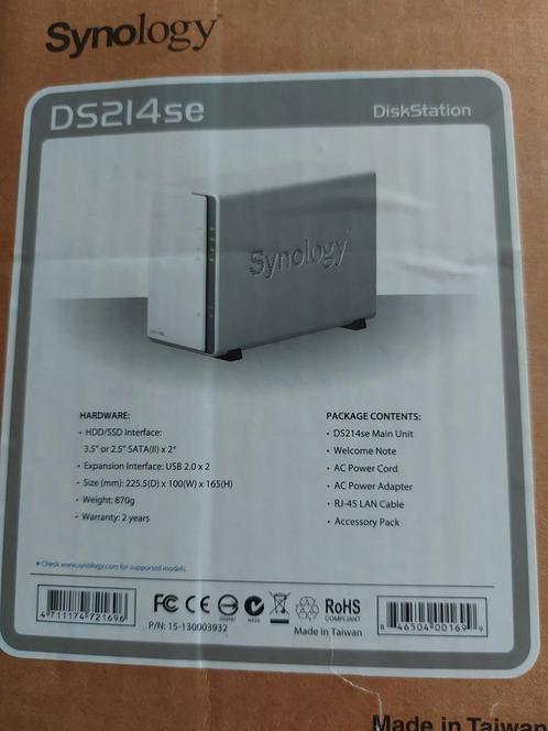 NAS-server Synology, Computers en Software, Harde schijven, Nieuw, Server, Extern, HDD, NAS, Ophalen