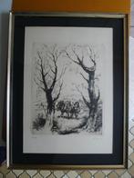 Gravure (Rare. signé:Marcel GIBON ), Enlèvement ou Envoi