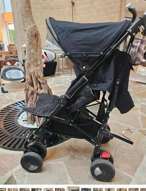 Pousette Mac Laren techno XT + couffin, Enfants & Bébés, Buggys, Utilisé, Maclaren, Dossier réglable, Enlèvement