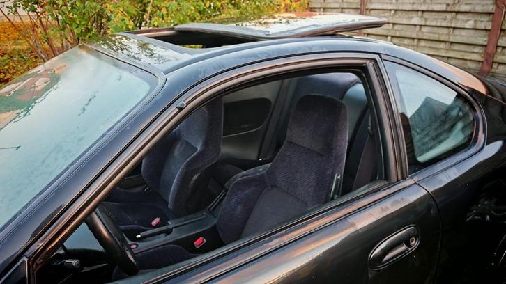 Honda Prelude 2.3 1993, Auto's, Honda, Particulier, Prelude, Benzine, Euro 1, Coupé, 2 deurs, Automaat, Zwart, Grijs, Alcantara