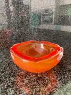 Murano oranje asbak in glas vintage space age, Antiek en Kunst, Ophalen of Verzenden