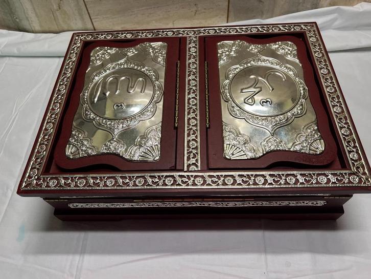 sierdoos  zilverkleurige inleg, Antiek en Kunst, Curiosa en Brocante, Ophalen of Verzenden