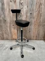 Tabouret VITRA design George Nelson cuir (4 disponibles), 90 cm ou plus, 1 tabouret, Enlèvement ou Envoi, Comme neuf